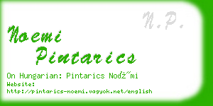 noemi pintarics business card